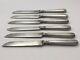 Antique Russian Imperial Silver 84 Set Of 6 Dissert Knives (175 Gm)