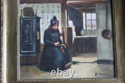 Antique Russian Imperial signed Morozov oil painting