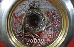 Antique Russian Royal time caviar jar by Morozov 84 marks, Silver /Crystal