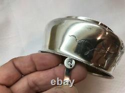 Antique Russian Sugar Bowl Basket Silver Marked 84 Imperial Mark