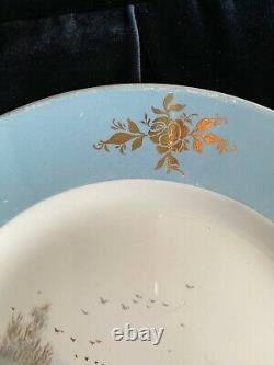 Antique Russian imperial Kuznetsov picture N. Karazin Porcelain Dish Plate