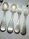 Antique Set Of 4 Silver 84 Spoons And Forks Monogram Russian Imperial 335 Gr