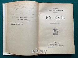 Antique Signed Book Imperial Russian Prince Felix Yusupov in Exile Rasputin