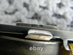 Antique Silver 900 Cigarette Case Box Gilding Russian Engraved Card Holder 123gr