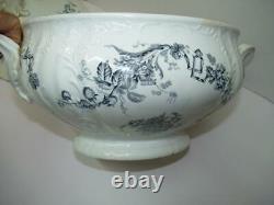 Antique Vintage 19C Imperial Russian Gardner Porcelain Tureen Rare Florals