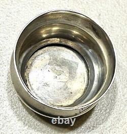 Antique Vintage 19C Russian Imperial Silver 84 Monogrammed Salt Stellar WithTray