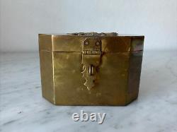 Antique Vintage Collectible Bronze Russian Imperial Eagle Insignia Box