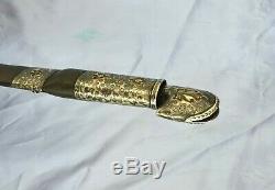 Antique imperial russian caucasian silver sword dagger kinjal kindjal sword sham