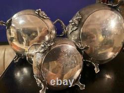 Antique made for Imperial Russian 84 Silver Tea Set 2 lb 13,7 oz