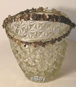 Basket Imperial Russian 84 Silver Crystal Kiev 1886 Rubies Emeralds Citrine
