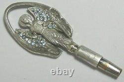 Chatelaine Archangel Michael Key Imperial Russian 88 Silver Topaz Moscow 1899