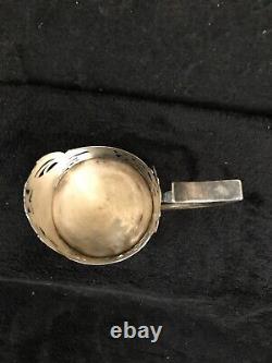 Collectible Antique Pre 1915 Imperial Russian 84 Silver Tea glass holder-238e