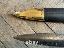 Dagger Bebut Russian Antique Kinjal Imperial Sheath Knife Leather Rare Old 20th