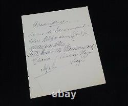 Danish Royal Family Signed Document HM Queen Alexandrine Denmark Prince Princess