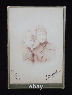 Empress of Russia Alexandra Feodorovna Signed Cabinet Card CDV Photo Alix Hesse