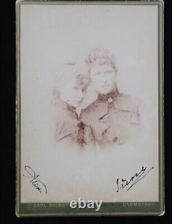 Empress of Russia Alexandra Feodorovna Signed Cabinet Card CDV Photo Alix Hesse