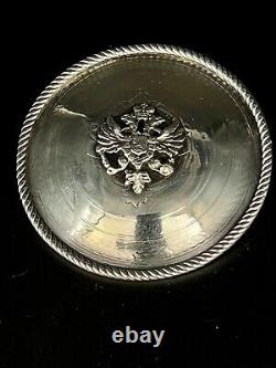Exclusive Sterling Silver Russian Imperial Eagle Brooch Pin