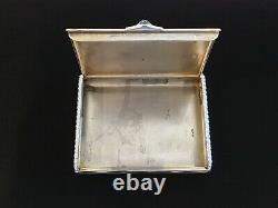 FABERGE Era Imperial Russian OVCHINNIKOV 84 Silver Cigarette Pill Snuff Case Box