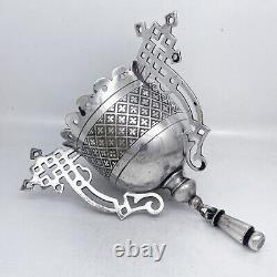 FABERGE Imperial Russian 88 Silver Icon Lamp Lampada maker Julius Rappoport