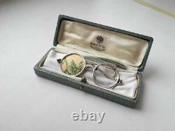 FABERGE design IMPERIAL Russian 84 Silver Photo frame in the form of glasses