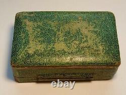 Faberge Antique Imperial Russian Earings Jewelry Old Case Box Wood