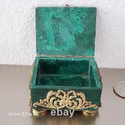Fascinating Antique Russian Imperial Silver Jewel, & Machalite Jewelery Box