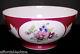 Gardner 19th Century Imperial Russian Porcelain Red Bowl With Flowers