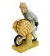 Gardner Russian Imperial Bisque Porcelain Figurine Man With Wheelbarrow