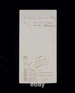 Grand Duchess Victoria Feodorovna Russian Royalty Signed Photo Cabinet Card CDV