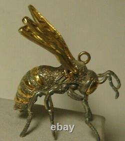 Honeybee Bee Gilding 84 Silver Imperial Russian 1910