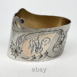 IMPERIAL RUSSIAN ART NOUVEAU 84 SILVER NAPKIN RING MOSKOW Nr. 2