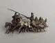 Imperial Antique Russian Cossack Sledge 840 Silver Brooch