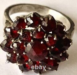 Imperial Antique Sterling Silver 84 Bohemian Garnet Pyrope Ring