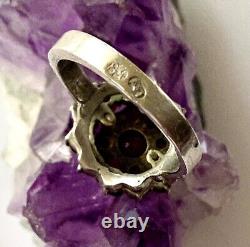 Imperial Antique Sterling Silver 84 Bohemian Garnet Pyrope Ring