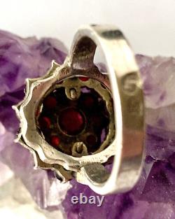 Imperial Antique Sterling Silver 84 Bohemian Garnet Pyrope Ring