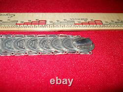 Imperial Romanov Unique Antique Dress Coin Silver Kopek Bracelet 1904