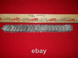 Imperial Romanov Unique Antique Dress Coin Silver Kopek Bracelet 1904