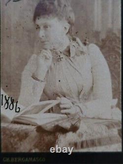 Imperial Russia Princess Alexandra Signed Royalty Cabinet Card CDV Photo Romanov