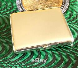 Imperial Russian 84 Silver Cigarette Case With Overlays 1908-1917