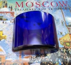 Imperial Russian 84 Silver & Cobalt Blue Cup By Carl Gustav Ekqvist Circa 1858