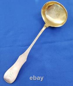 Imperial Russian 84 Silver Hallmarked Partial Gilt Punch Ladle c. 1867 6.9 ozt