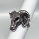 Imperial Russian 84 Silver Ring One Horned Ram