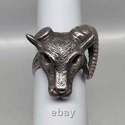 Imperial Russian 84 Silver Ring One Horned Ram