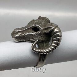 Imperial Russian 84 Silver Ring One Horned Ram