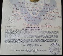 Imperial Russian Empress Catherine III Romanov Russia Signed Document Royalty RU