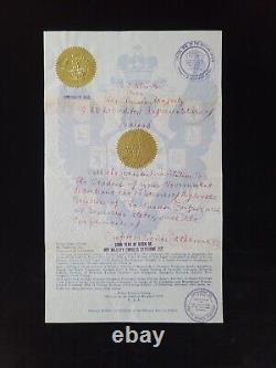 Imperial Russian Empress Catherine III Romanov Russia Signed Document Royalty RU