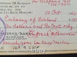 Imperial Russian Empress Catherine III Romanov Signed Bank Check Russia Royalty