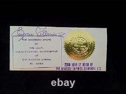 Imperial Russian Empress Catherine III Romanov Signed Bank Check Russia Royalty