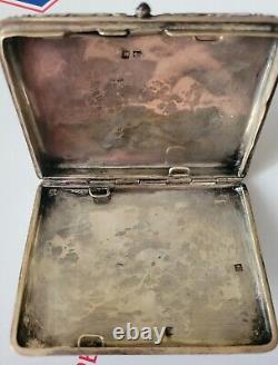 Imperial Russian Enameled 84 Silver Cigarette Case