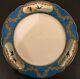 Imperial Russian Porcelain Dinner Plate From The Alexandrinsky Turquoise Service